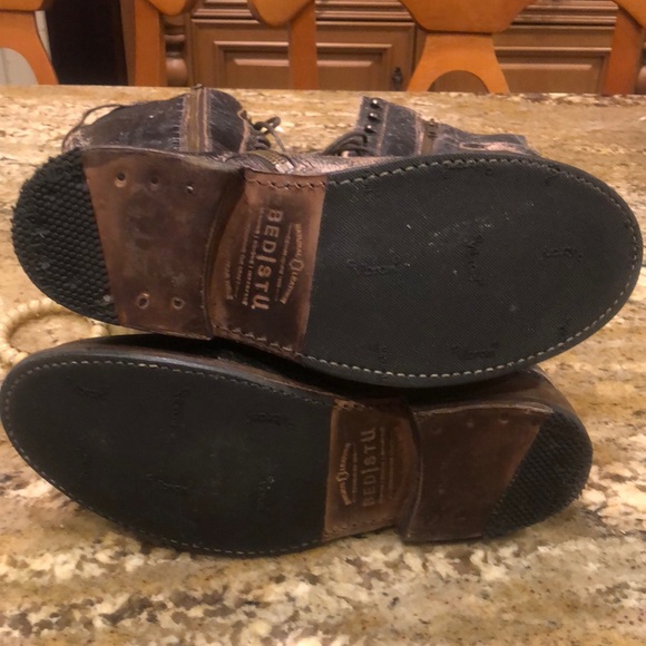 BedStu cobbler Della Laceup boot sz 6  black luxe - Picture 10 of 12